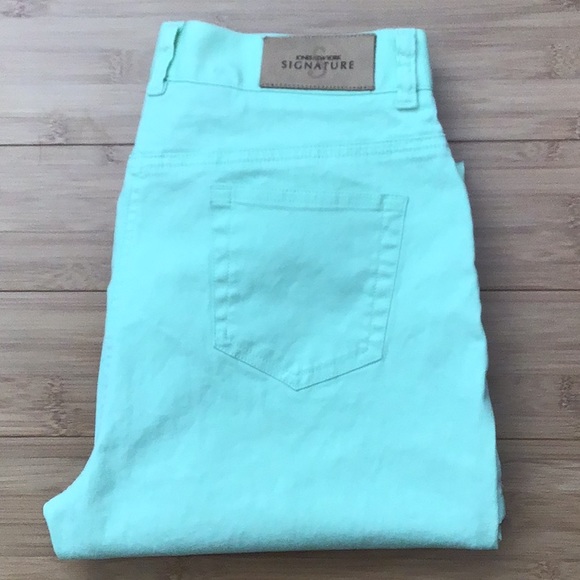 Denim - JNY Mint Green Thin Capri Jeans Size 6P
